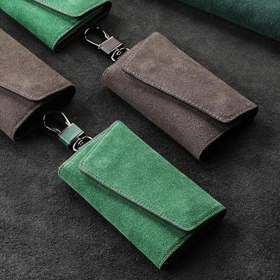 Neuer Leder Schlüsselanhänger Herren Damen Schlüsselhalter Organizer Beutel Große Kapazität Autoschlüssel Geldbörse Haushälter Schlüsseletui Mini Kartenetui