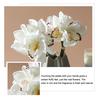 4 Bundles Artificial Phalaenopsis Flower Real Touch Large Fake Orchids Flowers Stem for Vase Home Wedding Party Decor