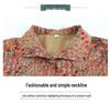 2026 Spring/Autumn Floral Print Plus Size Loose Comfortable Shirt for Middle-aged & Elderly Women