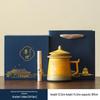 Palace Museum Ceramic Tea Mug with Lid: Elegant Business Souvenir Gift Box