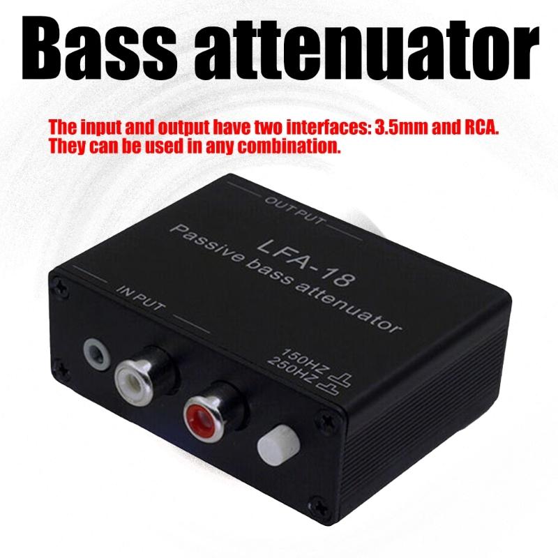 Metal Passive Bass Attenuator for Voice Engineers to Minimize Bass Interferences Without Power Requirement