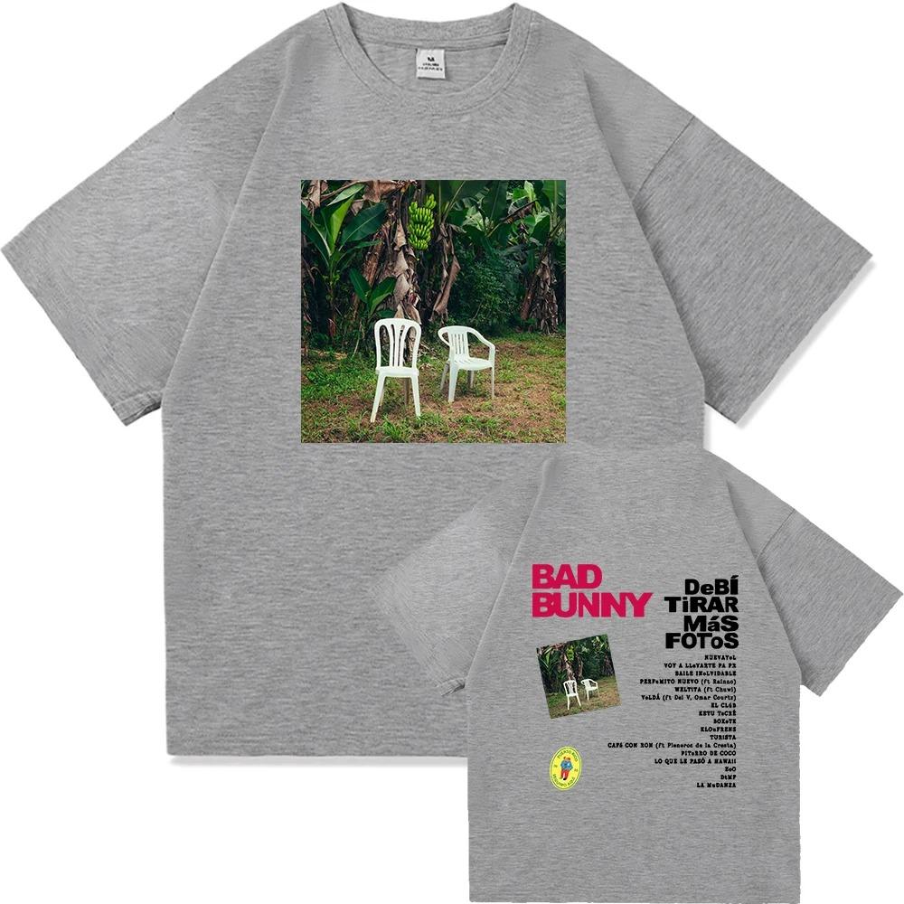 Bad Bunny DTMF World Tour 2026 TShirt Men_women Clothing Vintage Harajuku High Quality Clothes Cotton TShirts for Fans Gift