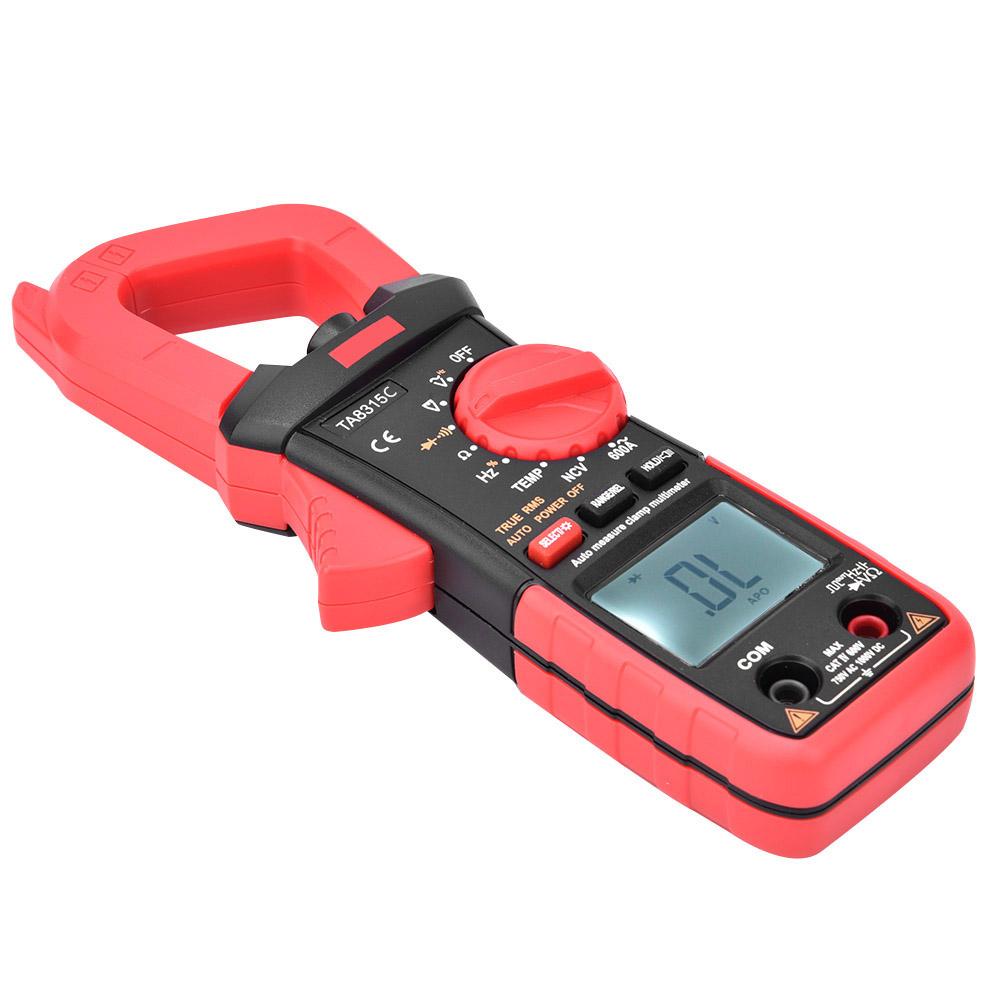 TA8315C Multifunctional Digital Handheld Screen Clamp Multimeter Voltage Current Meter Tester
