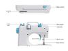 Compact Multifunctional Sewing Machine: Electric Overlock with Foot Pedal for Thick Fabrics and Garments