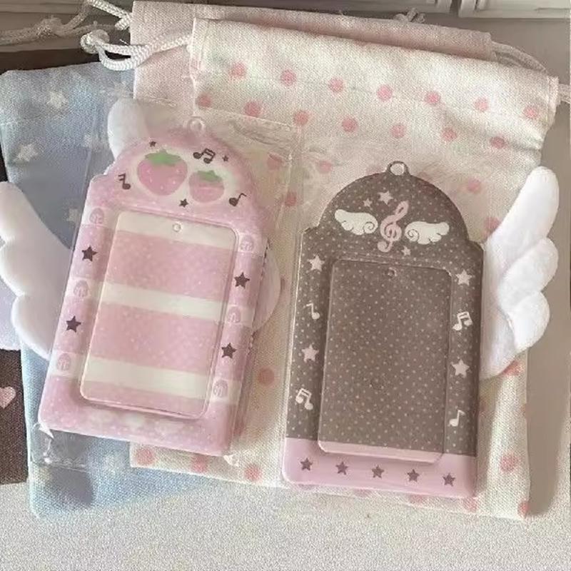 Binder Photocard Holder Cute Keychain Photo Card Case Idol Cards Collect Book Picture Frame Photocard Stuff