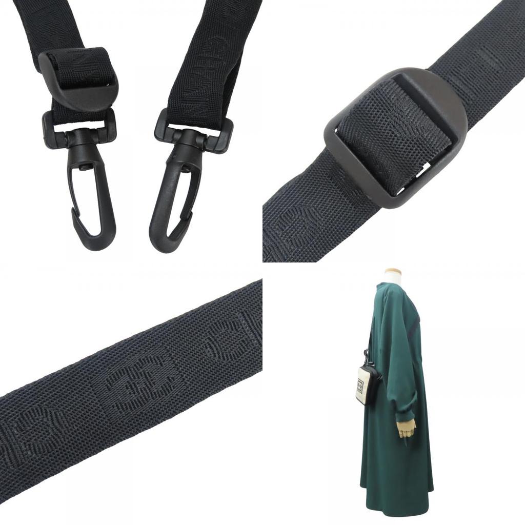 Used CHANEL Shoulder Bag Sports line A22059 COCO Mark Jacquard nylon Ivory black 8th