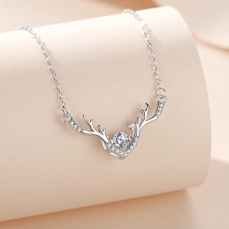 

S925 Sterling Silver Dynamic Clavicle Necklace - Always You Women s Japanese & Korean Style Christmas Gift 925 Silver