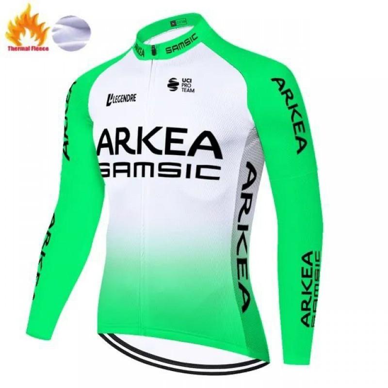 Unisex Fleece Cycling Jacket Road Mountain Biking Winter Warm Long Sleeve Outdoor Sportswear