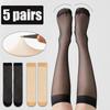 Bas en Nylon pour Femmes Ultra-fins Haute Qualité Longs pour Filles Transparents Élasticité Genou Confortables