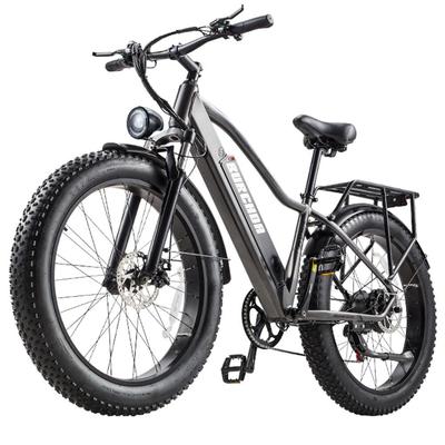 Elektrofahrrad für Erwachsene Burchad Rx20 750W Spitzenleistungsmotor 26" Fettreifen Geländetaugliches Elektrofahrrad 7 Gänge LCD-Display 48V 20Ah Doppelscheibenbremsen Tragfähigkeit 150 kg