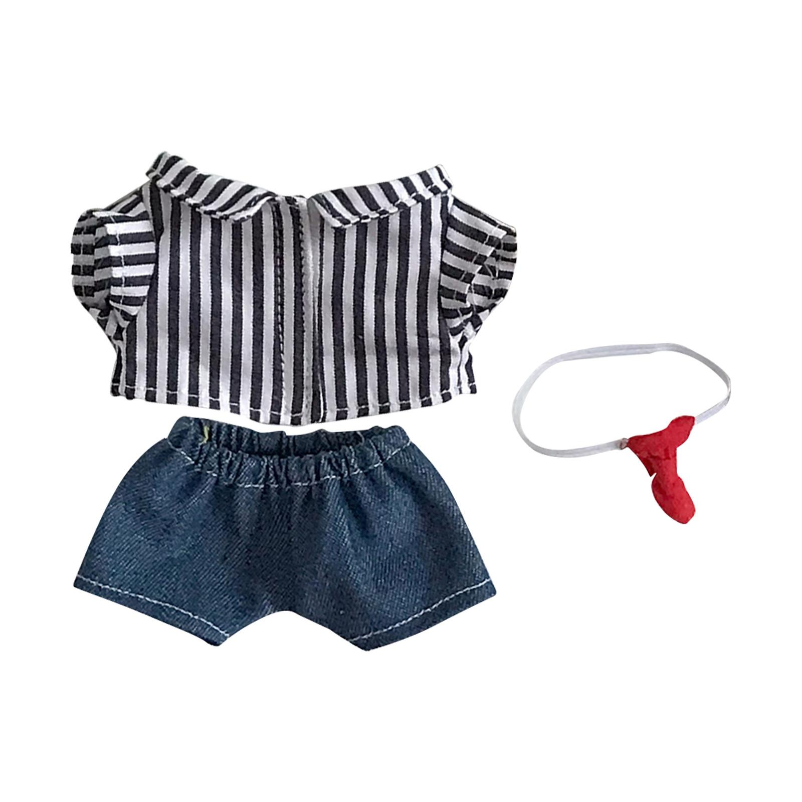 

Милая мультяшная кукольная одежда - 17 см Милая кукольная одежда Аксессуары для кукол One Size чёрный