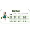 Cheerleading Uniform Set Girls Student Sports Meet Performance Stage Dance Outfit Green