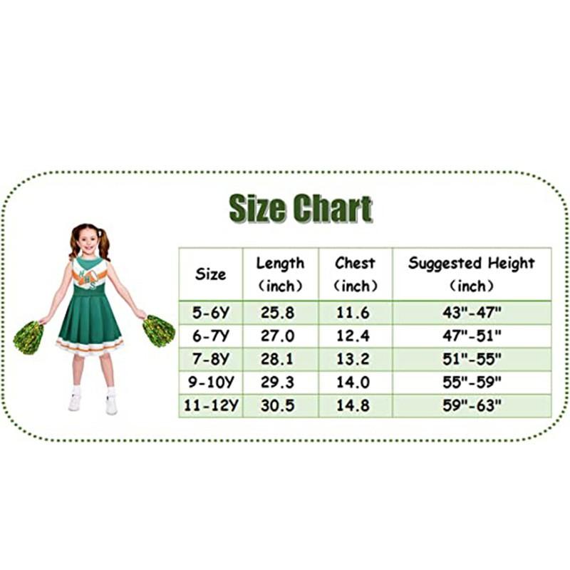 Cheerleading Uniform Set Girls Student Sports Meet Performance Stage Dance Outfit Green