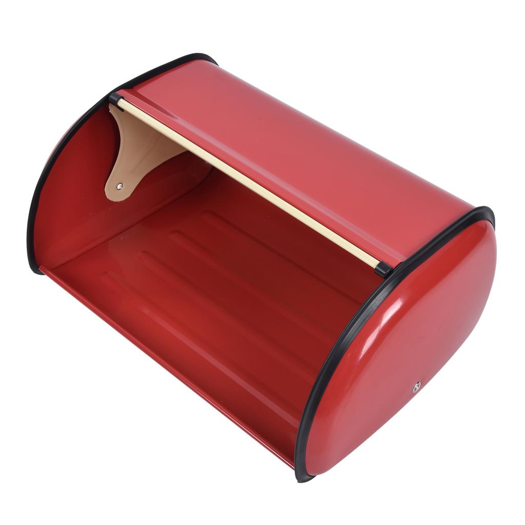 Metal Bread Box for Kitchen Countertop Large Capacity Bread Bin Holder Container with Roll Top