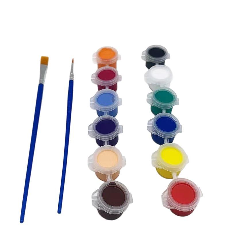 Acrylic Highlight Paint Set: 12 Colors for DIY Plaster Doll Graffiti and Children's Painting