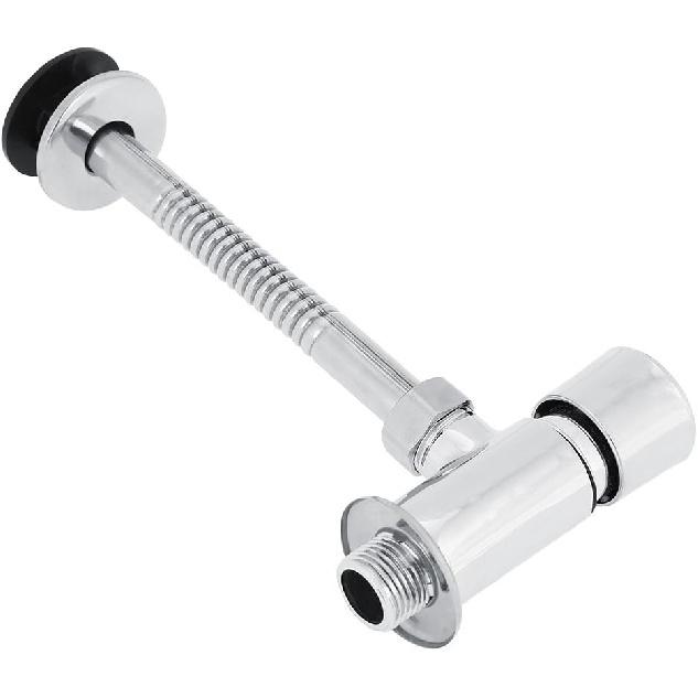 GOTOTOP Urinal Flush Valve Zinc Alloy Flush Valve Wall Mounted Button Urinal Flush Valve Office Hotel Bathroom Toilet Hand Pressing Flushing Tool