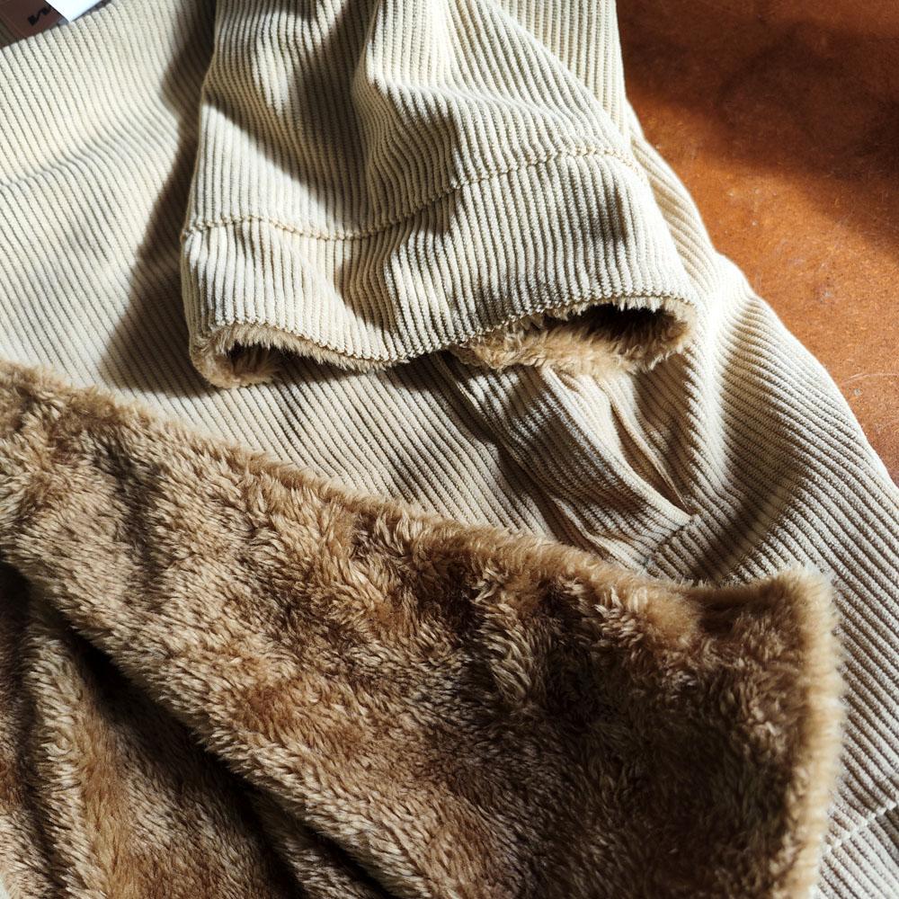 Men's Khaki Y2K Winter Thick Parkas Plus Velvet Loose Corduroy Down Coat Quality Jacket For Men Sweatshirts Windbreaker