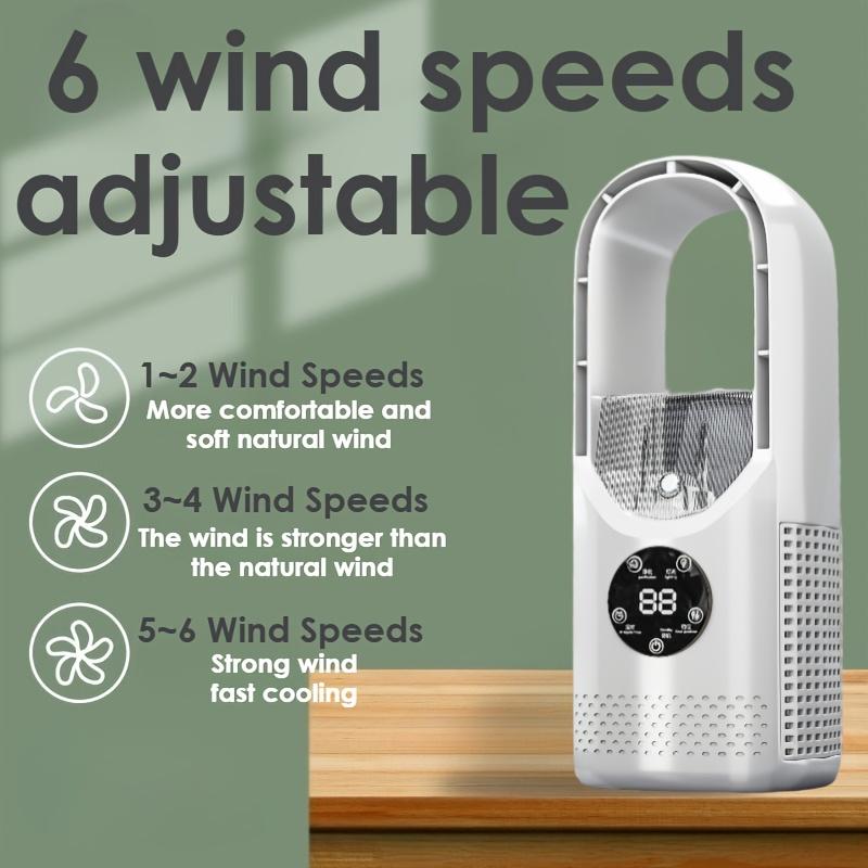 Bladeless Fan, Spray High-efficiency Cooling Cooler, Office Desktop Fan Three-in-one USB-powered Desktop Fan Of Air Cooler, Night Light And Humidifier White Upgrade version белый