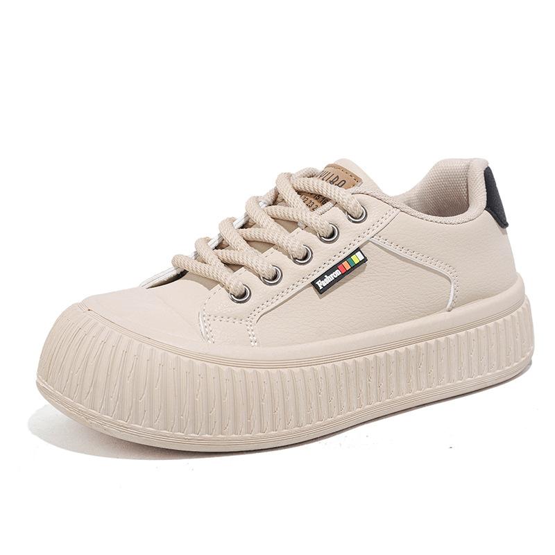 Spring new ins big head shoes comfortable and simple board shoes platform shoes K