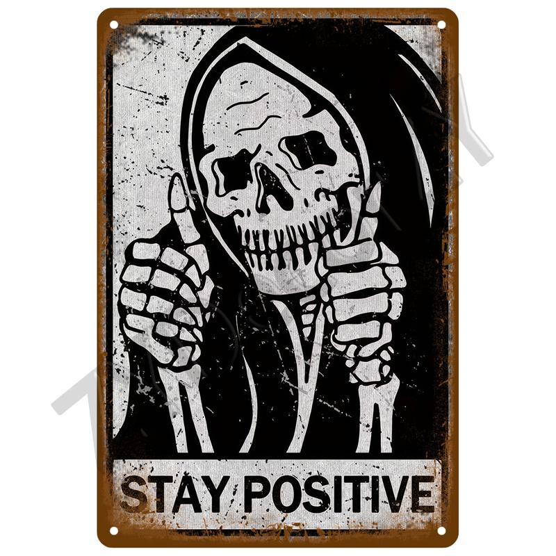 High Definition Metal Tin Sign Funny Warning Signs Retro Humorous Security Plaque Vintage Sarcastic Wall Art Decor for Home Gard