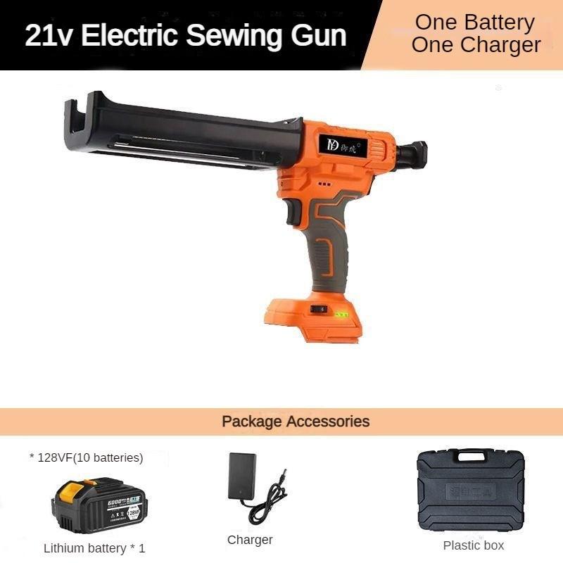 21V Fully Automatic Beauty Seam Glue Machine Household Repair Power Tool Electric Double Tube Glue Gun