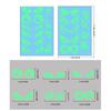 2 Sheet Fluorescent Window Sticker Ghost Pumpkin Eye Pattern Wall Decals Static-cling Stickers  Door