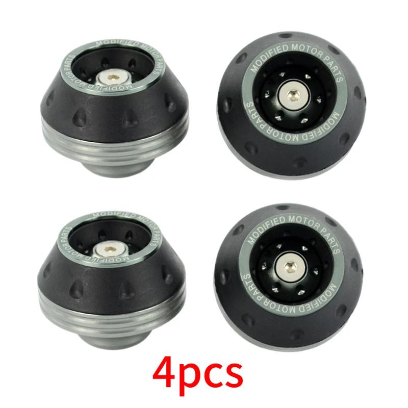 4Pcs Universal Motorcycle Wheel Protection Crash Pad Motorbike Crash Protectors Alloy Motocross Falling Front Fork Slider Cups