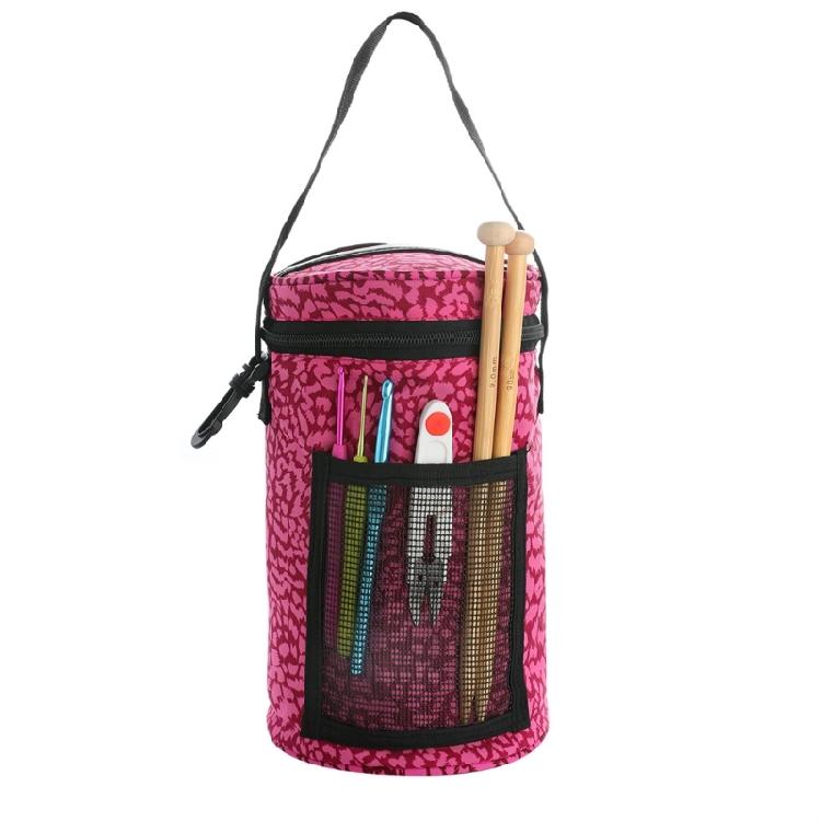 Knitting Organizers Travel Crochet Bag Yarn Bag with Portable Handle for Knitting Accessories Crochet Yarn Hook