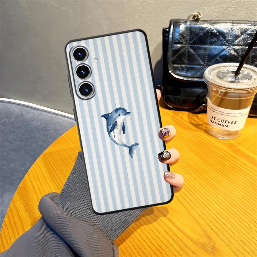 Marine Animals Soft Back Phone Cover Case for Samsung Galaxy A14 A15 A51 A52 A33 A34 A24 A31 A54 A71 A12 A13 A35 A41 A22 A23 A16