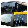 Black Pillar Posts For 2007-11 Honda CRV Door Trim Cover Kit Car Accessories HOT