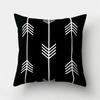 White Black Geometric Cushion Cover x Pillowcase Sofa  Decor  Polyester Home