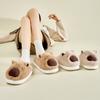 Ugly cute kapibara cotton shoes winter women's household cotton slippers small sweet potato plush fluffy shoes