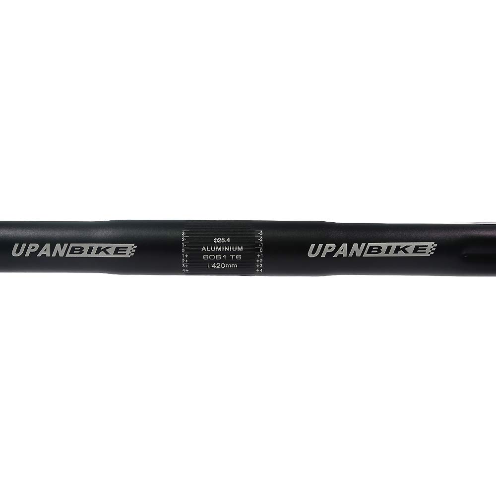 UPANBIKE Bike Drop Handlebars 420mm Bicycle Handlebars Drop Bars Curved Aluminum Alloy Handlebars for Road Bikes and Fixed Gear Bikes 25.4mm