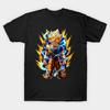 Asian Size Cotton Unisex Tshirt Print T-shirt Goku T-shirt No-Cut Print Regular Fit