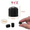 Resin Air Valve Caps for Bicycles, Cars, Motorcycles, Trucks, Black Tire Valve Caps with