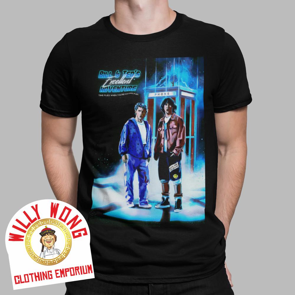 Bill amp; Ted T Shirt Be Excellent To Each Other Wyld  Stayllns Retro Blue Unisex T-Shirt L
