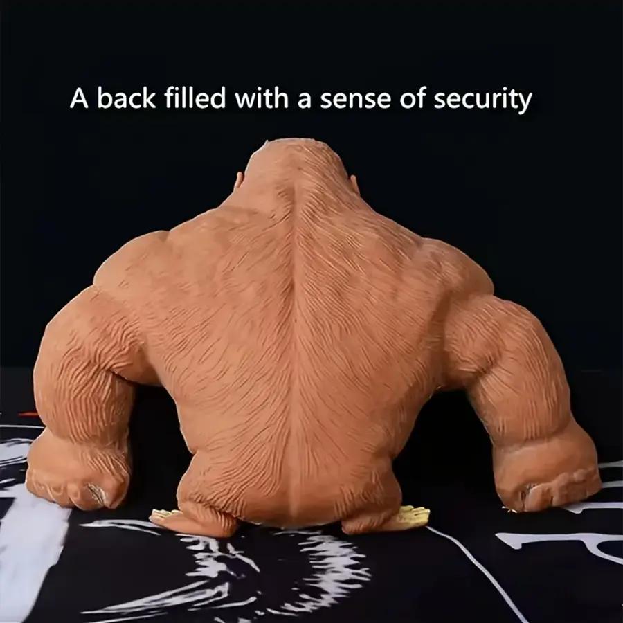 Stress Relief Squeeze Monkey Toy, Soft Squishy Gorilla Model for Kids & Adults, Premium Material