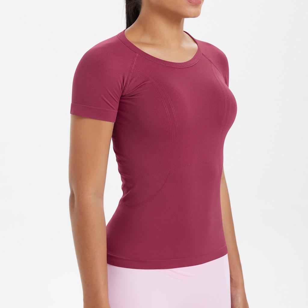 Women's Round Neck Casual Printed Short-sleeved T-shirt Top