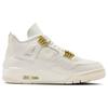 Air Jordan 4 Retro Metallic Gold Moteriški sportbačiai Kreminiai Buriniai Juodi AQ9129-170