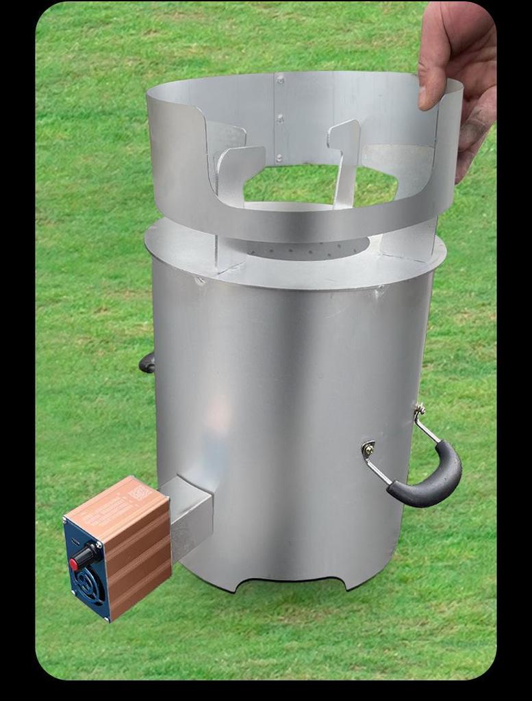 Portable Smokeless Wood-Burning Stove for Outdoor Camping and Rural Home Heating