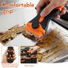 Double Head Blade Scraper Plastic & Metal Scraper Remover Tool with Blades for Labels Stickers Decals Tint Vinyl Removal Grease
