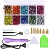Flatback Rhinestone Setter Wand Hotfix Applicator Kit with 7 Tips, Hot Fix Tool Tips Tool, for DIY Clothing Fabric Craft Projects Shoes Bags
