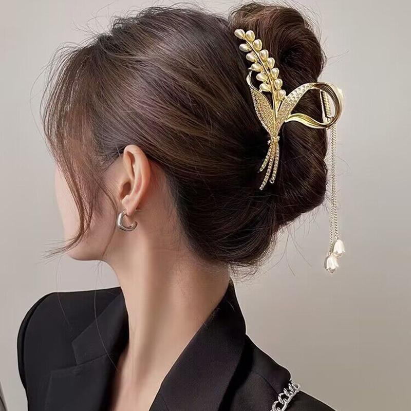 Nou Cleste de Păr cu Ciucuri Perle de Grâu Vintage Strass Clipsuri de Păr Agrafe de Păr Antice Pentru Femei Accesorii de Păr Cadou