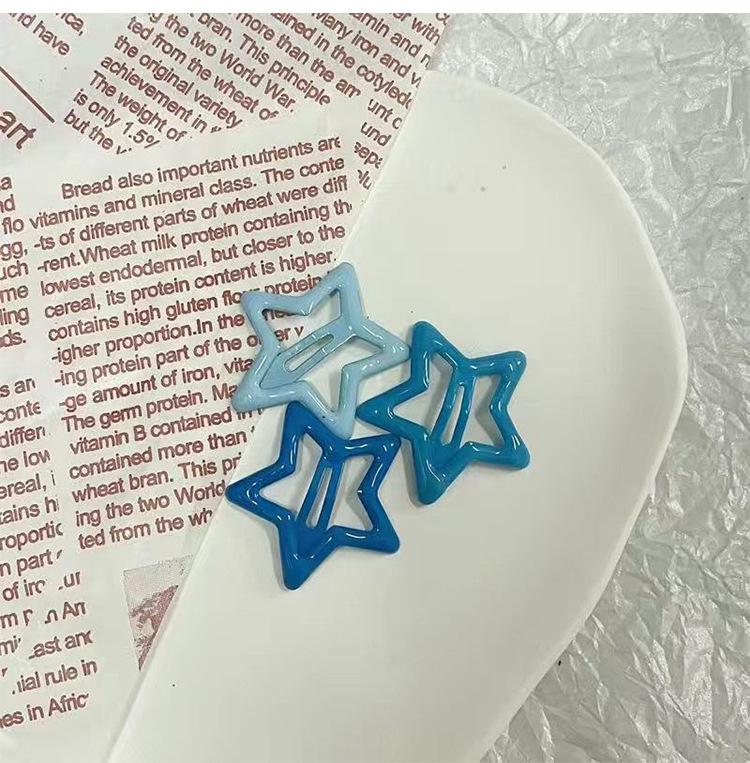 Dopamine Star Hair Clip: Elegant Women's Headwear Accessory for Summer Bangs