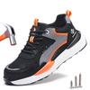 Summer Men Safety Shoes Women Big Mesh Breathable Anti Smash Steel Toe Work Shoes Protective Safety Boots Work Sneakers