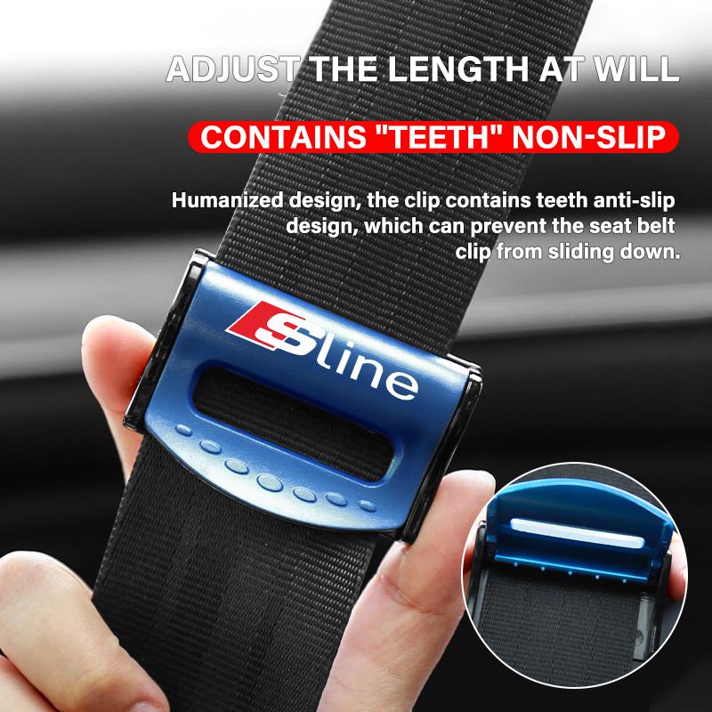 Car Seat Belts Clips Safety Adjustable Stopper Buckle Clip for Audi A3 A4 B5 B6 A3 8P 8V 8L A5 A6 C6 C5 A1 A7 A8 Q2 Q3 TT RS3 RS4