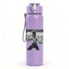 PC Skateboard Rider Minimalist Sketch Print 750ml colorful plastic sports water bottle leakproof pop up lid with straw for outdoor work home use