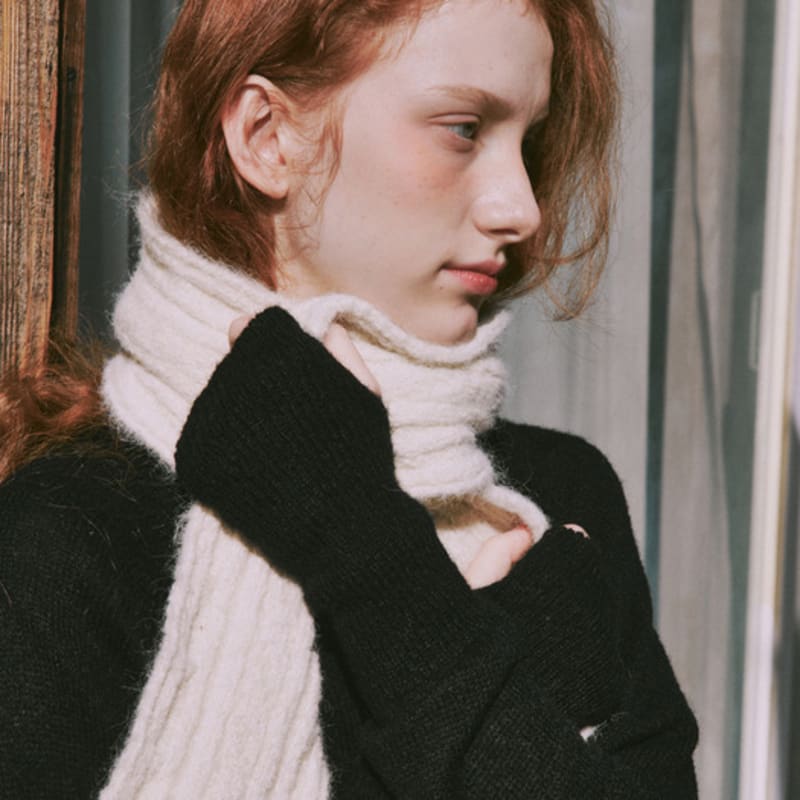 ODER Skinny Cable Wool Muffler-5color