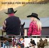 Western Cowboy Hat, Men's Ethnic Style, Retro Rider Woolen Top Hat, Holiday Party