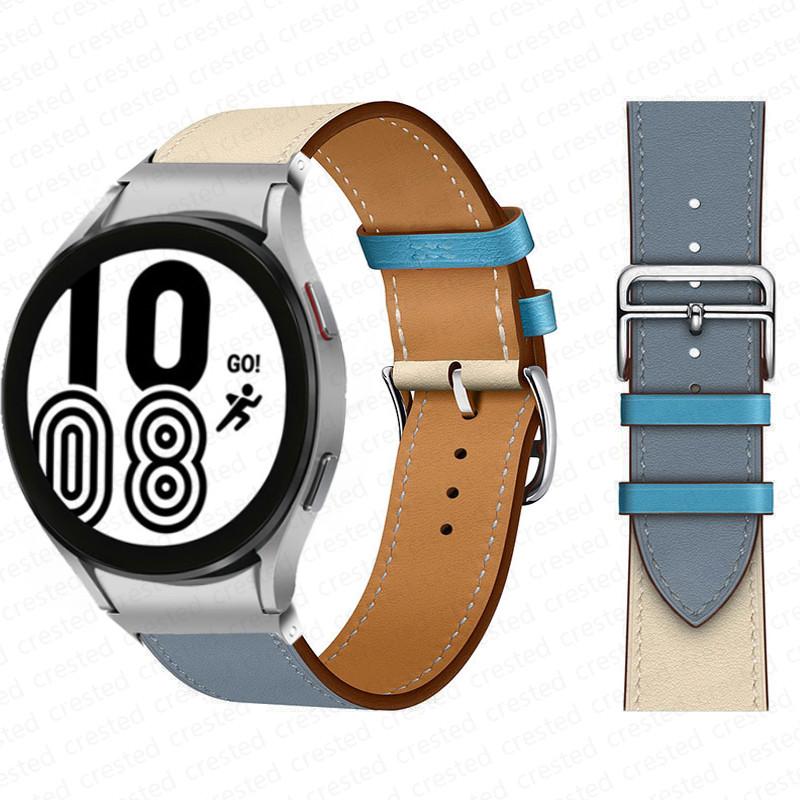 20mm Armband für Samsung Galaxy Watch 6 4 classic/5 Pro 44mm 40mm 47mm 43mm 45 Ohne Lücken Lederarmband Correa Galaxy Watch 6 Armband